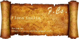 Flora Csilla névjegykártya